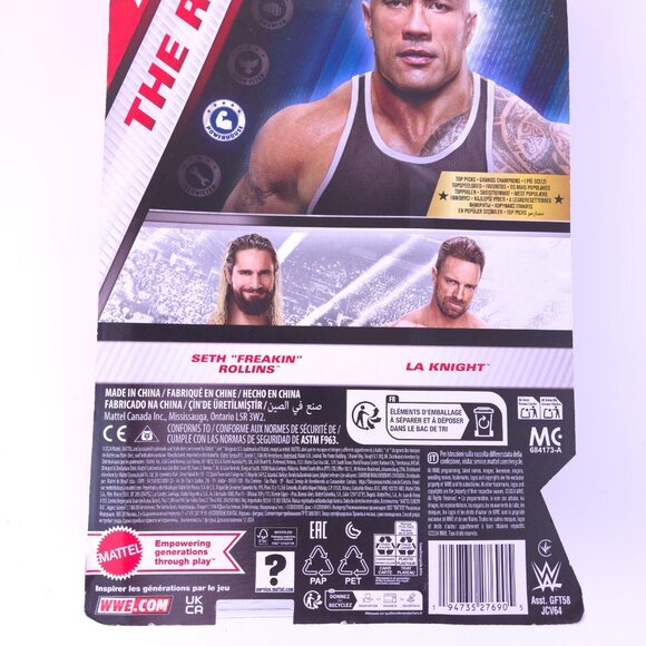 WWE The Rock 6 inch Action Figure Top Picks Main Event Series Wrestling New - Picture 4 of 5